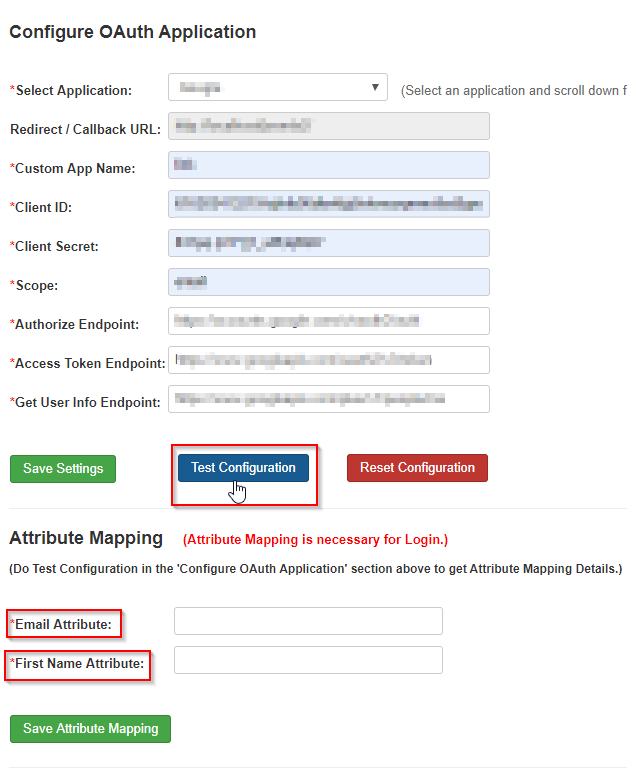 Linkedin OpenId Connect_sso_button to save your configurations