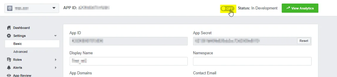 OAuth/OpenID/OIDC Single Sign On (SSO) Facebook SSO change status