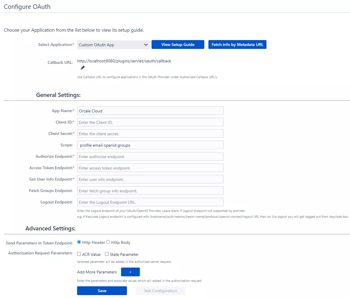 Jira OAuth / OpenID SSO with Oracle Cloud