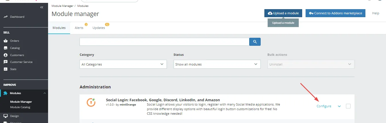 Facebook social login for PrestaShop Configure Social Login Module for Prestashop