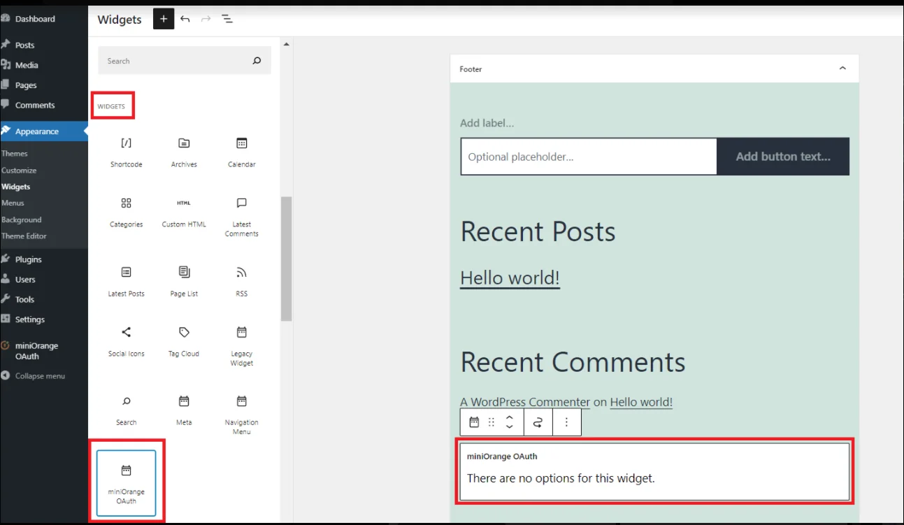 Login with Office 365 Single Sign-on (SSO) - WordPress create-newclient login button setting