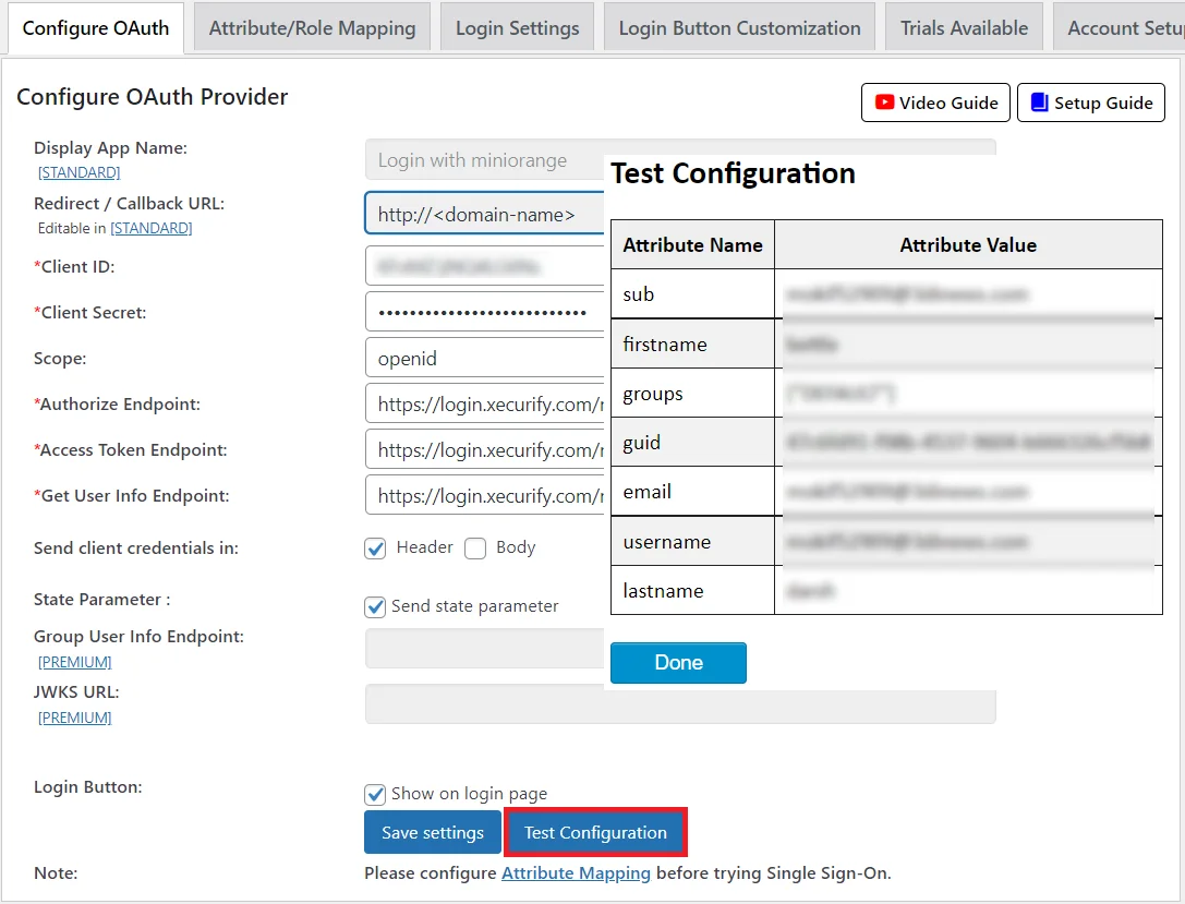 Azure AD B2C Single Sign-on (SSO) - OAuth Test Configuration
