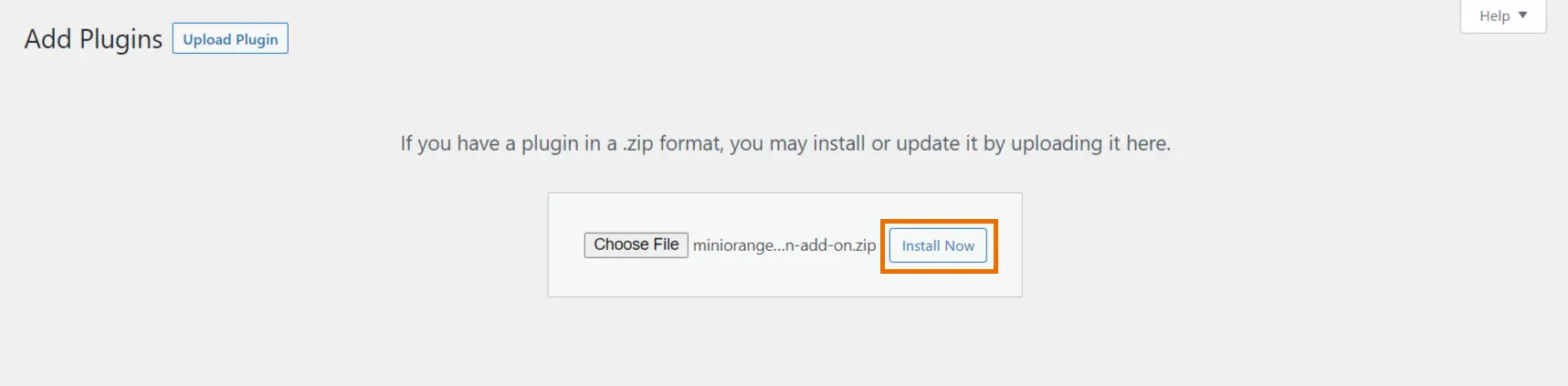 Third Party User Profile Integration add-on upload and install