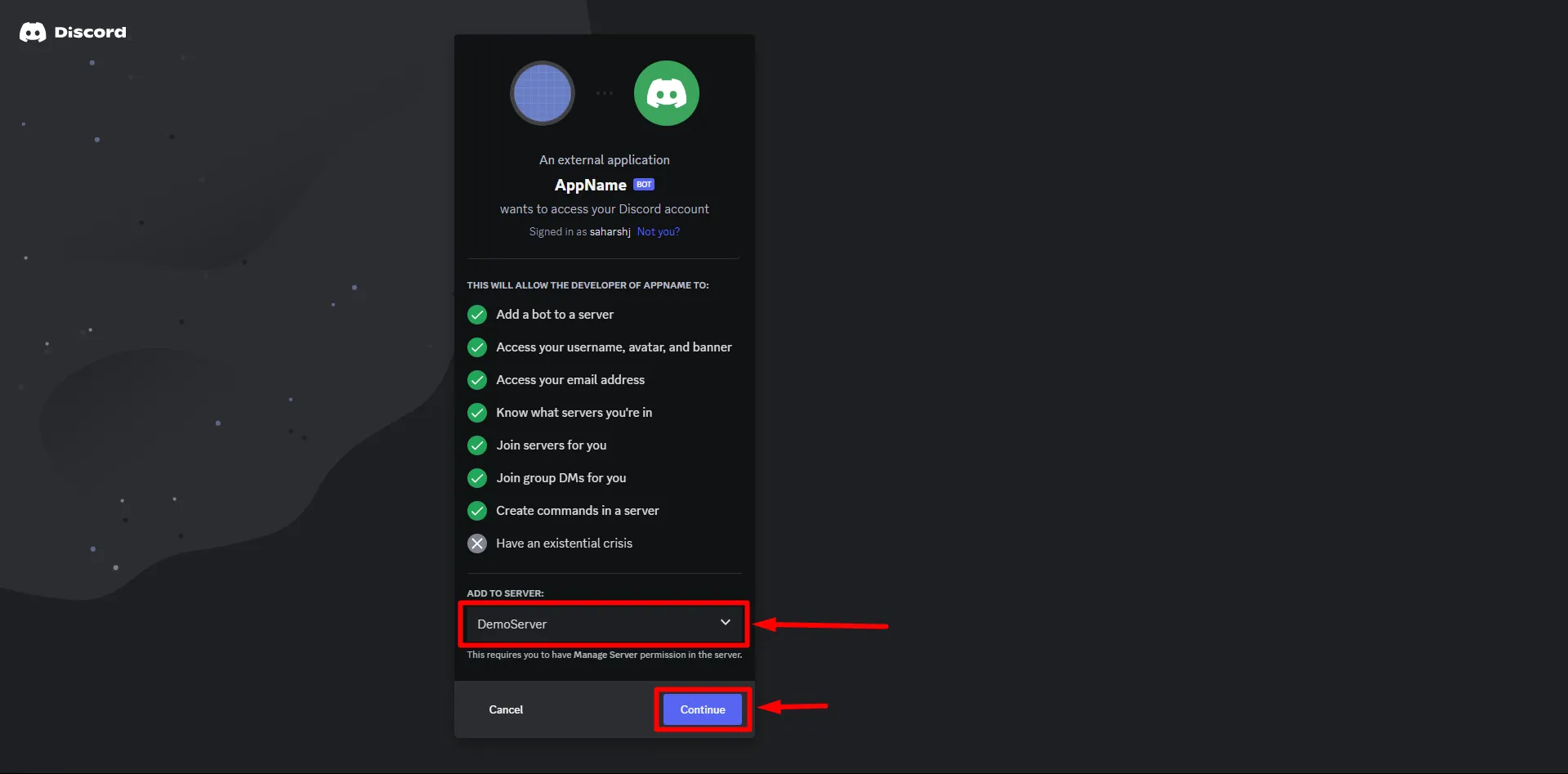 Shopify Discord SSO login - Shopify Discord Role Mapping -  Add Bot in Server