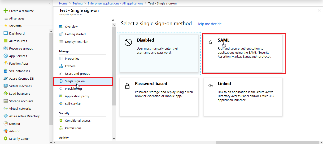 Microsoft Entra ID sso Single sign-on