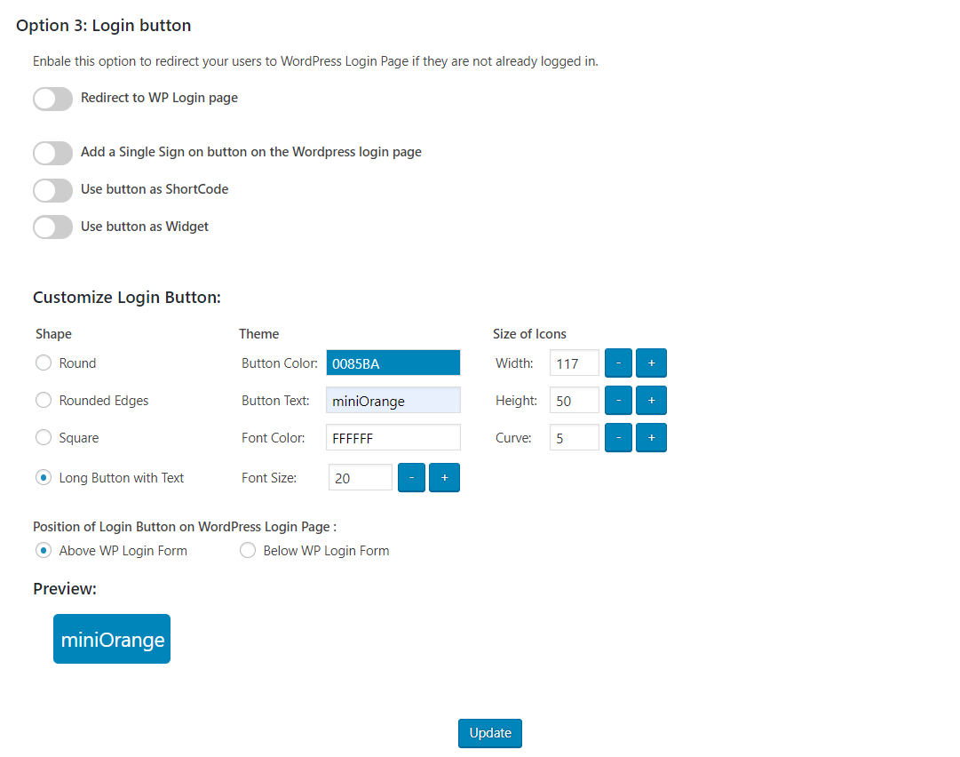 WordPress SAML Single Sign-On (SSO) Login- optin 3