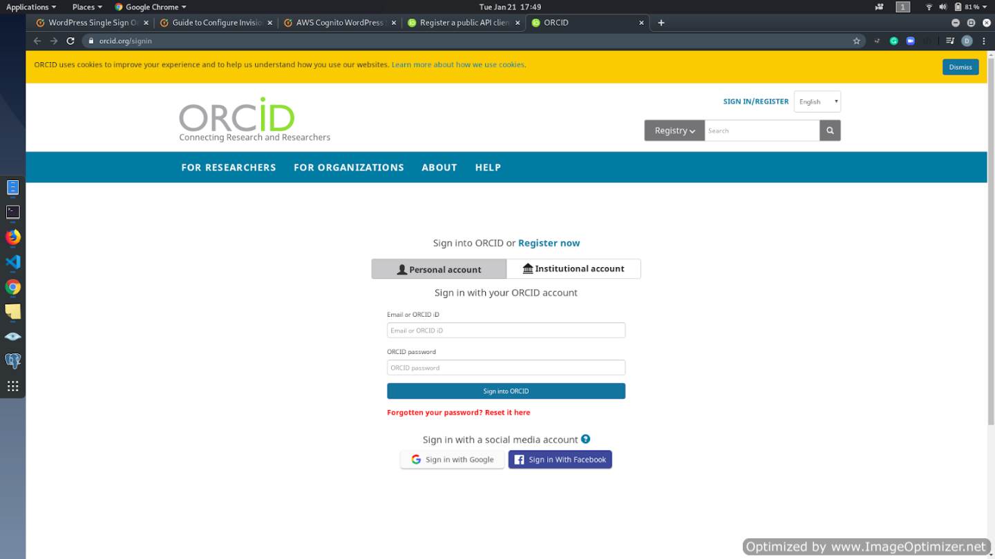 ORCID as Login