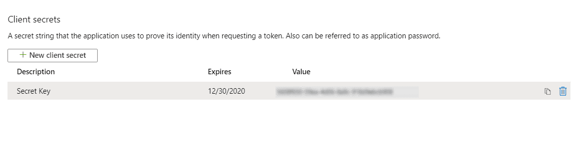 OAuth/OpenID/OIDC Single Sign On (SSO), Azure AD SSO Secret-Key-2