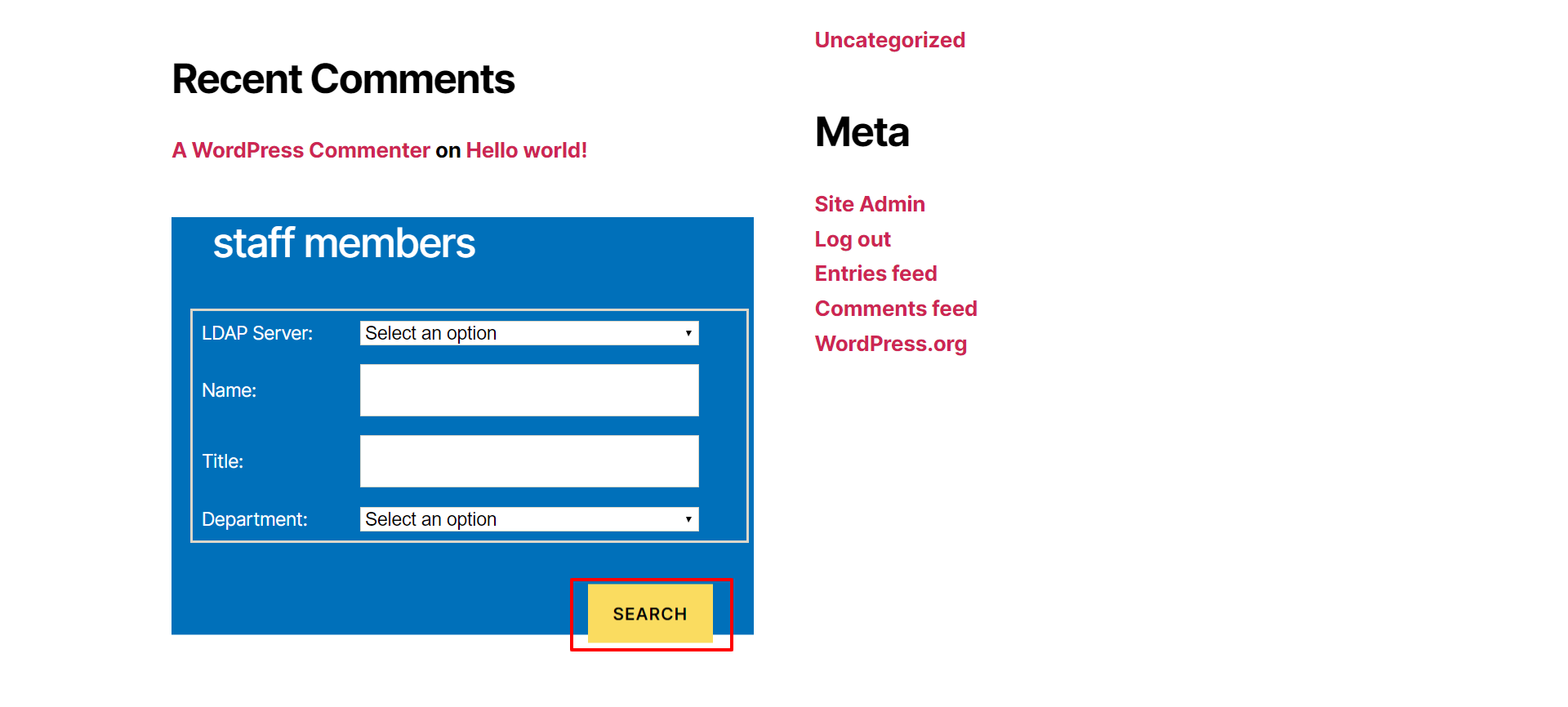 Guide To Setup Ldap Search Widget Add on