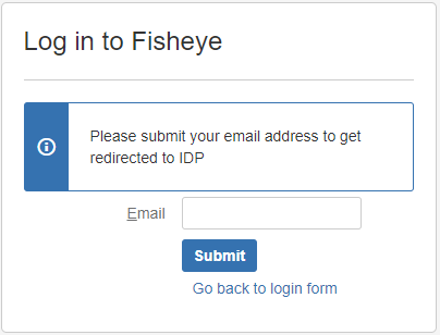 Fisheye/Crucible SAML Single Sign On, SSO