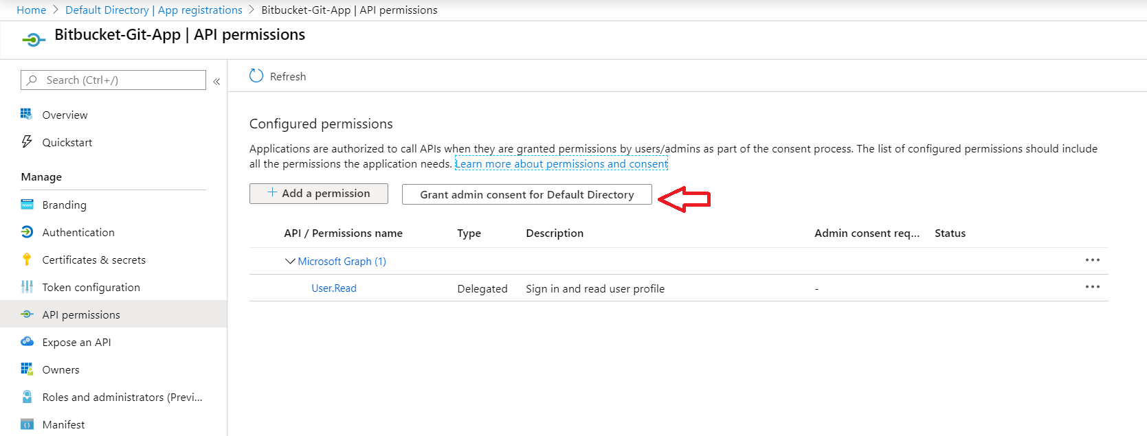 Git Authentication using Azure AD as Identity Provider, Azure AD