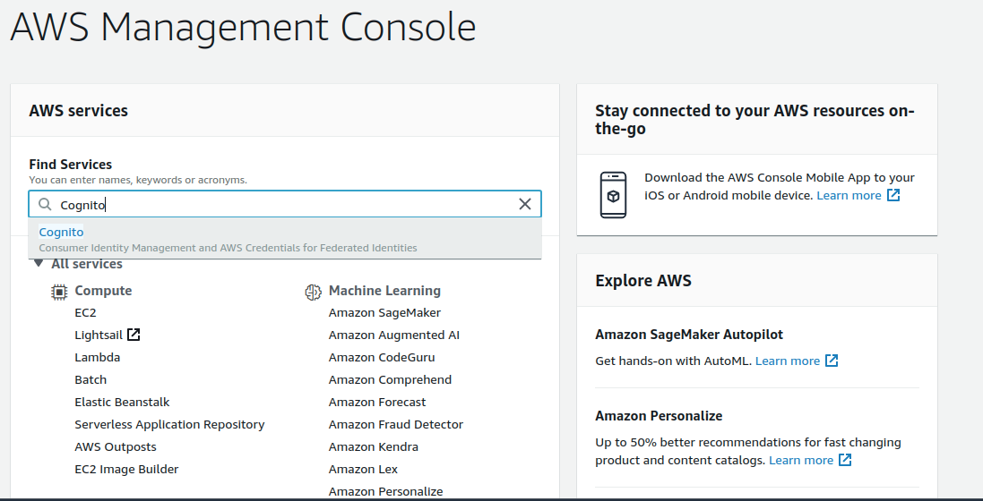 aws credentials for cognito as sp- AWS SSO Login with WordPress