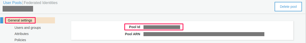 pool id aws cognito as sp- AWS SSO Login with WordPress