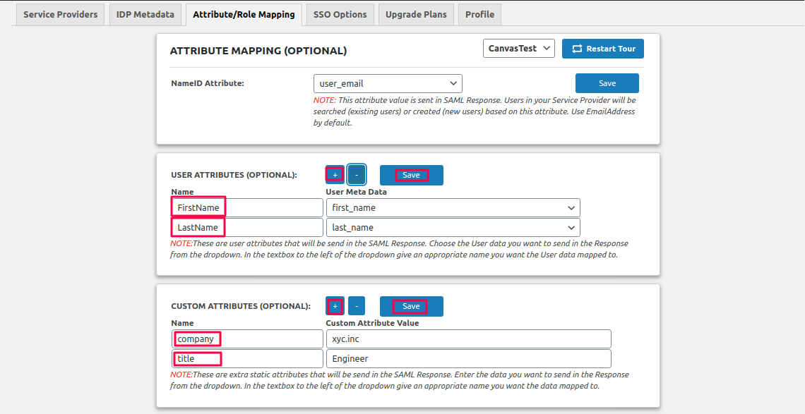 attribute mapping freshdesk as sp
