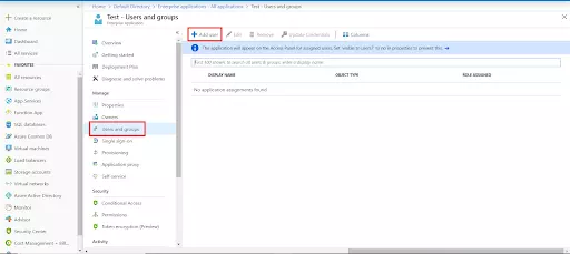 SAML Single Sign-On (SSO) using Azure AD as Identity Provider (IdP),for SAML 2.0 Azure AD Login - assign groups and users