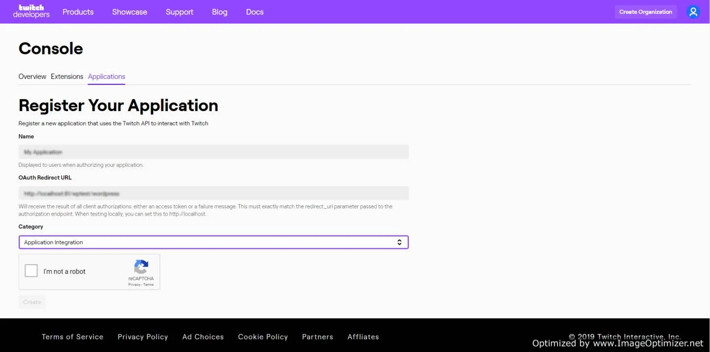 Twitch Single Sign-On (SSO) OAuth/OpenID WordPress enter Category-for-twitch 