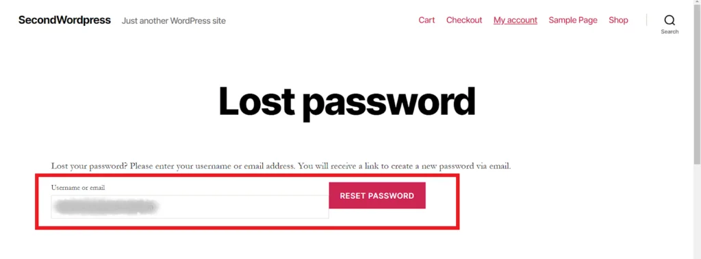 firebase woocommerce integration reset lost password