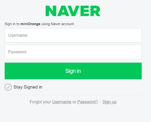 OAuth/OpenID Naver Single Sign On SSO test-config