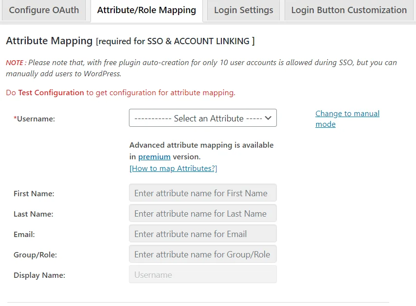 ClassLink Single Sign On (SSO) for Education - WordPress attribute/role mapping