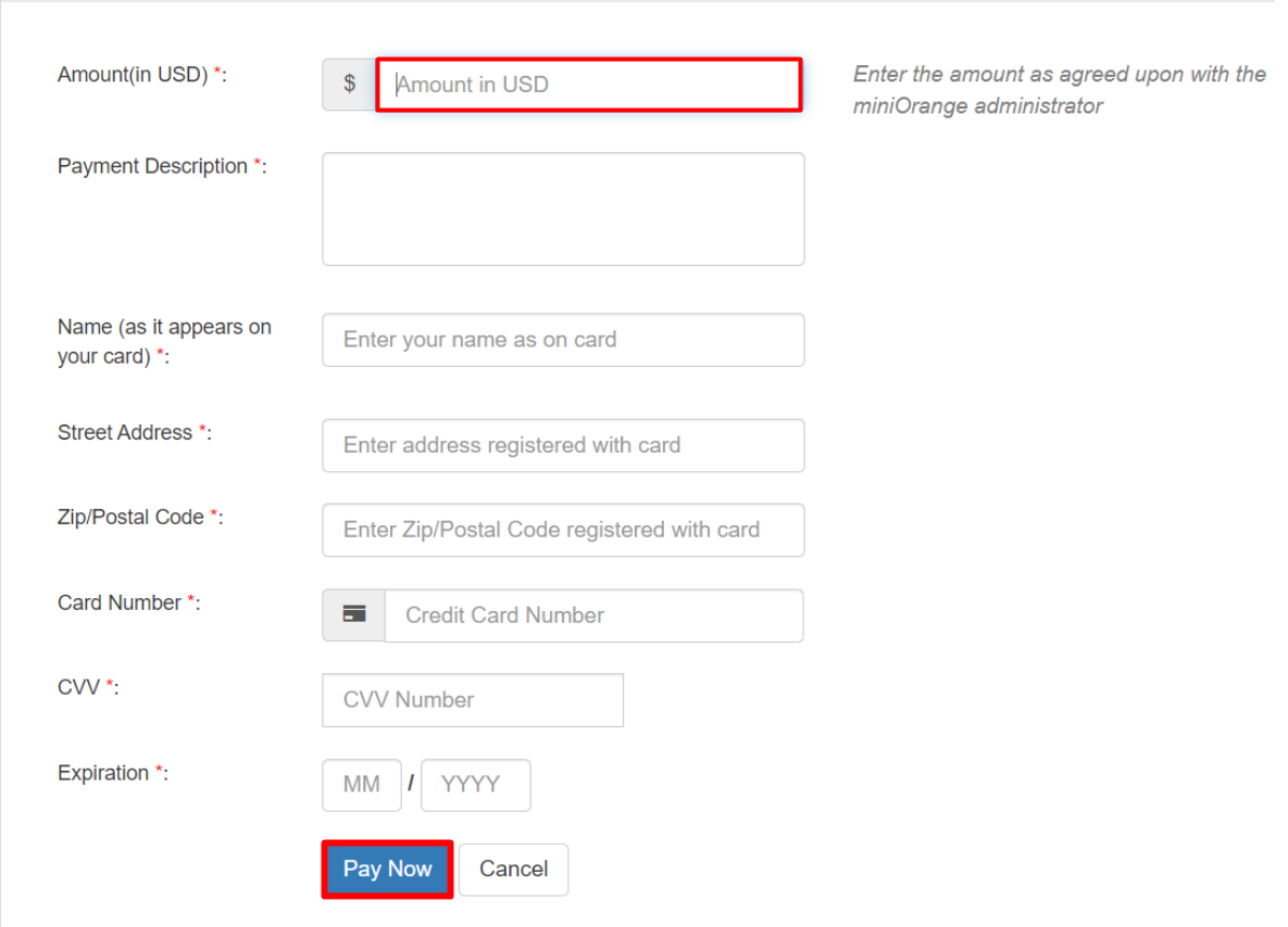 Social login amount details and pay 