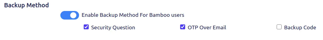 Setup Two Factor (2FA / MFA) Authentication for Bamboo using OTP, KBA, TOTP methods backup