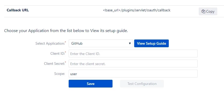 OAuth/OpenID Single Sign On (SSO) into Bitbucket using GitHub- Configure OAuth tab