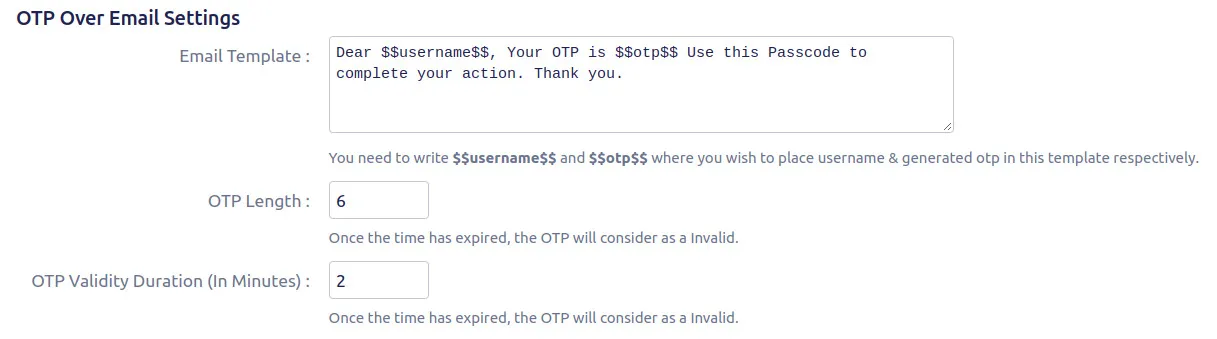 Setup Two Factor (2FA / MFA) Authentication for confluence using OTP, KBA, TOTP methods otp over email setting