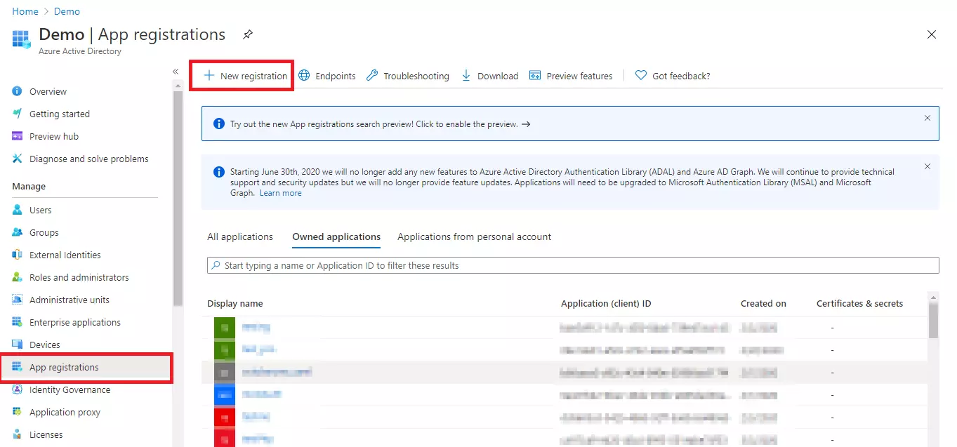 Office 365 ( Microsoft Azure AD) SAML SSO with Office 365 as IDP, New-App-registration