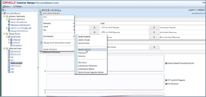 Authentification unique SAML (SSO) à l'aide du fournisseur d'identité Oracle, sélectionnez le fournisseur de services