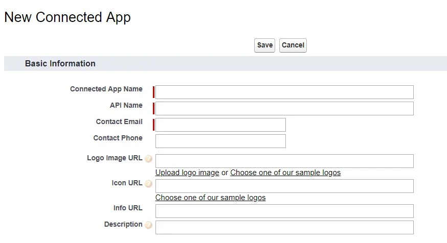 Magento Salesforce OAuth Single Sign-On (SSO), New connected app