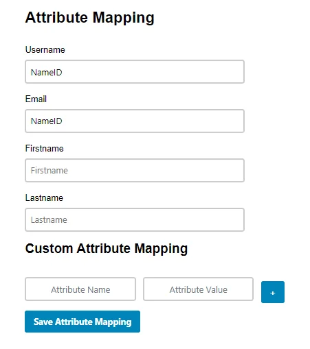 ASP.NET Salesforce SAML SSO - attribute mapping