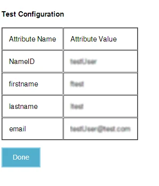 DNN SAML Single Sign-On (SSO) using Shibboleth as IDP - Shibboleth test result