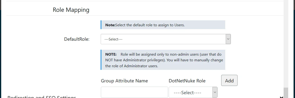 DNN SAML Single Sign-On (SSO) using Azure AD (Microsoft Entra ID) as IDP - role mapping