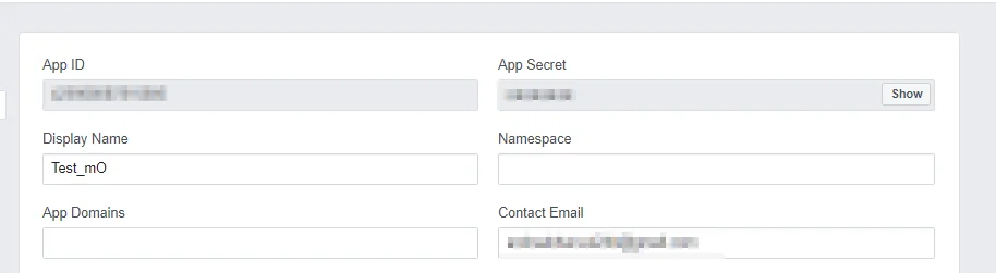 OAuth/OpenID/OIDC Single Sign On (SSO) Facebook SSO app id app secret