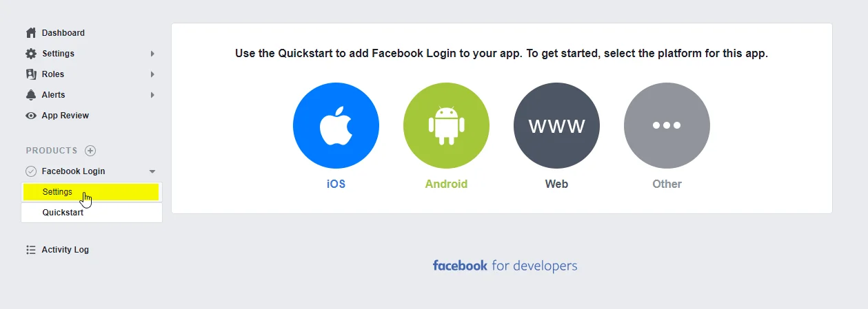 OAuth/OpenID/OIDC Single Sign On (SSO) Facebook SSO login setting
