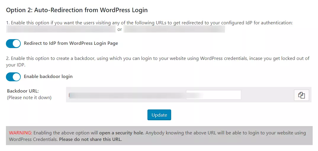 WordPress SAML Single Sign-On (SSO) Login-optin 2