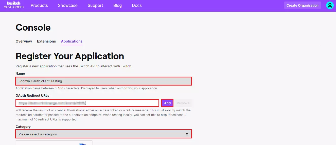  Twitch Single Sign-On SSO into Joomla using OAuth OpenID Connect, Redirect URI