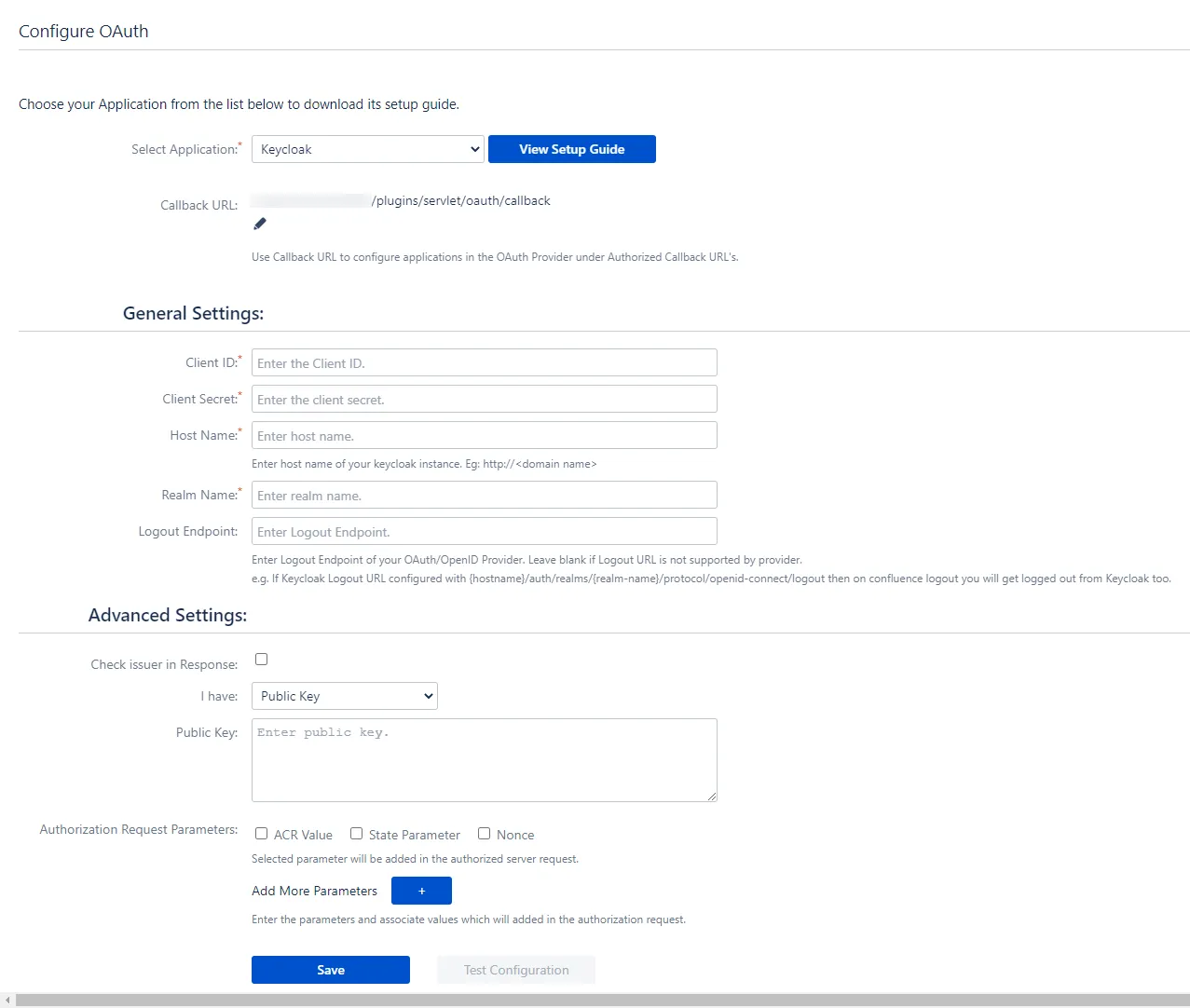 Confluence OAuth / OPenID Single Sign On (SSO) using Keycloak, Configuration