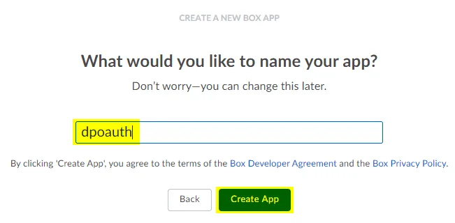 Drupal OAuth OpenID OIDC Single Sign On Box SSO Create New Box App