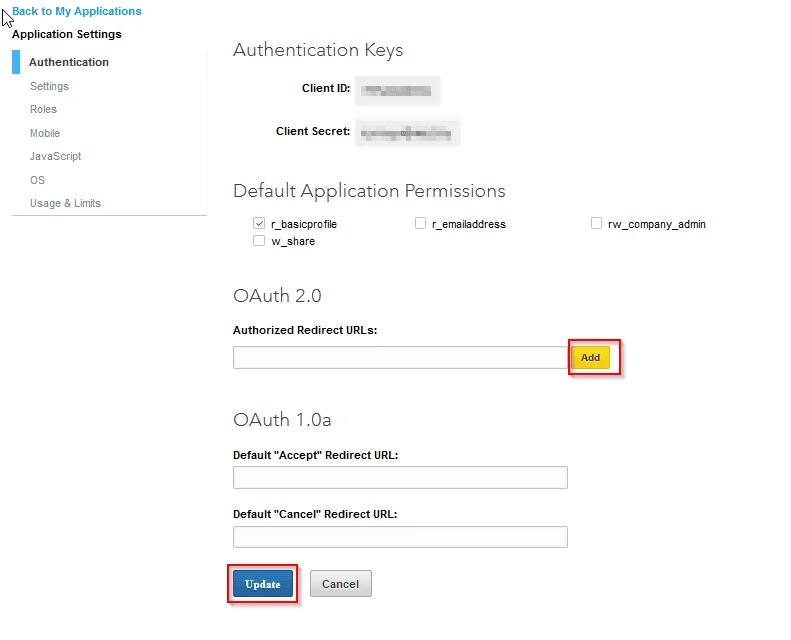 Drupal OAuth OpenID OIDC Single Sign On (SSO) LinkedIn SSO Application Setting Authentication