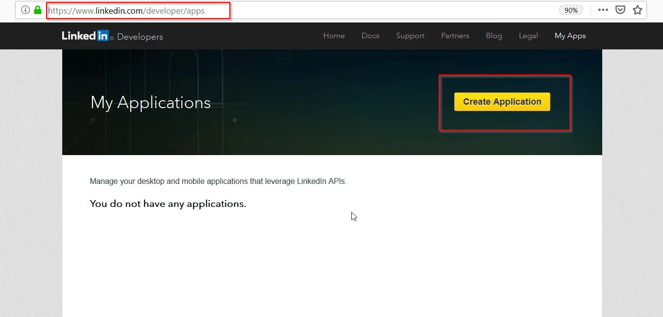 Drupal OAuth OpenID OIDC Single Sign On (SSO) LinkedIn SSO Login My Applications Create Application