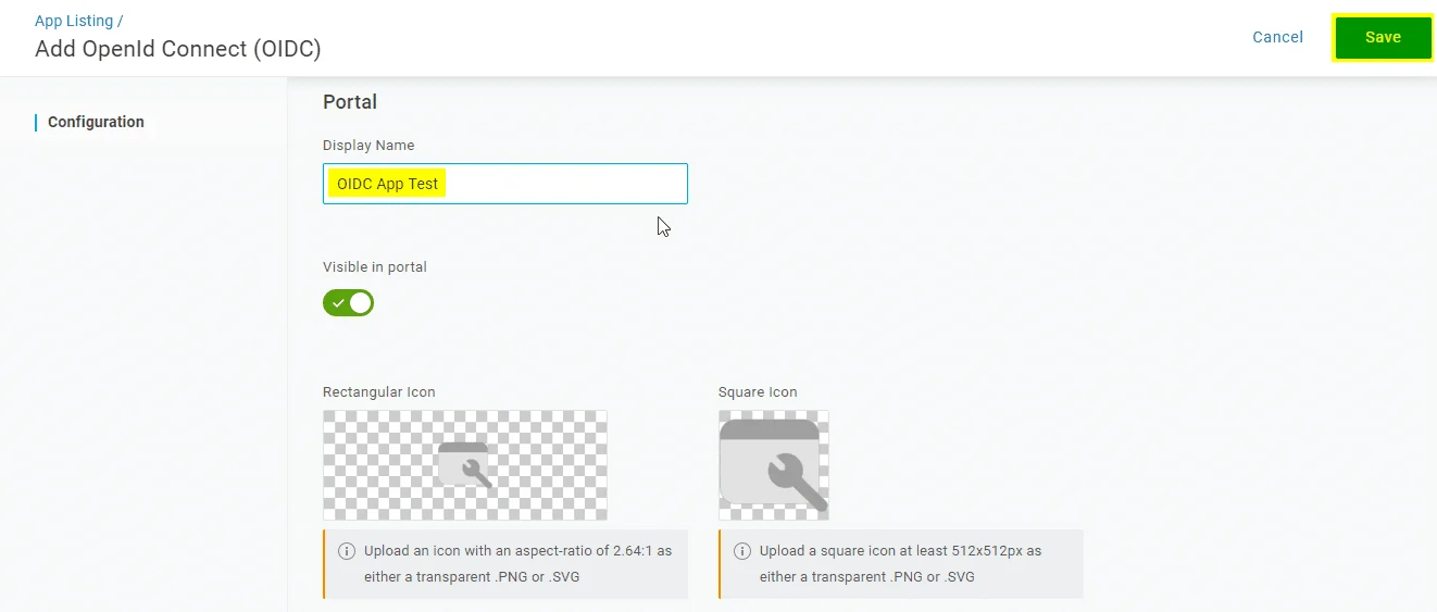 Onelogin SSO Add OpenID Connect (OIDC) App Configuration 