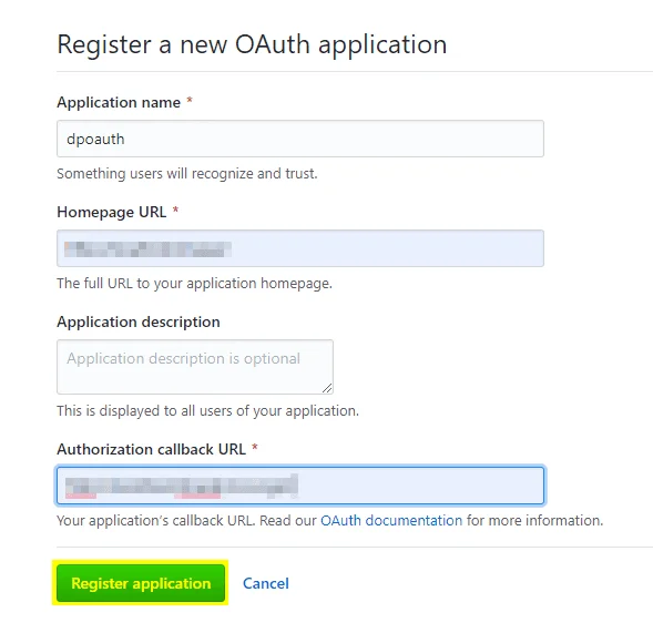 Drupal OAuth OpenID OIDC Single Sign On (SSO) Github SSO Register a New OAuth Application