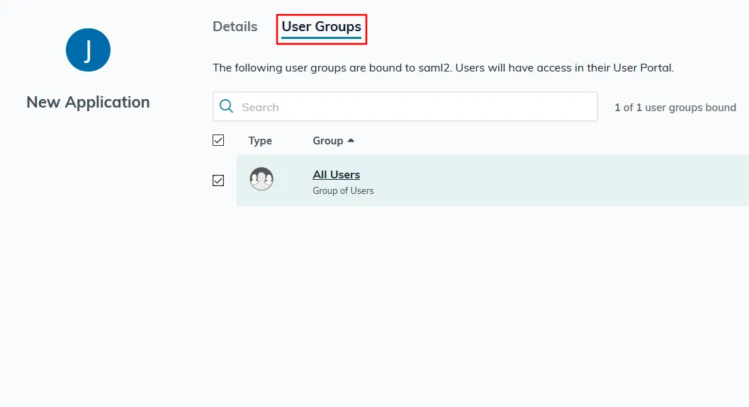 SAML Single Sign-On (SSO) using JumpCloud (IdP), Group Mapping