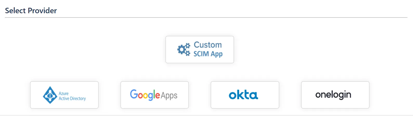 Select custom as SCIM Provider