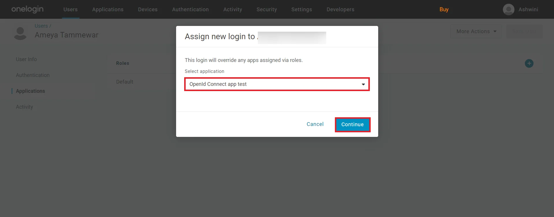 ASP.NET OneLogin OAuth SSO -Enter-redirecturl