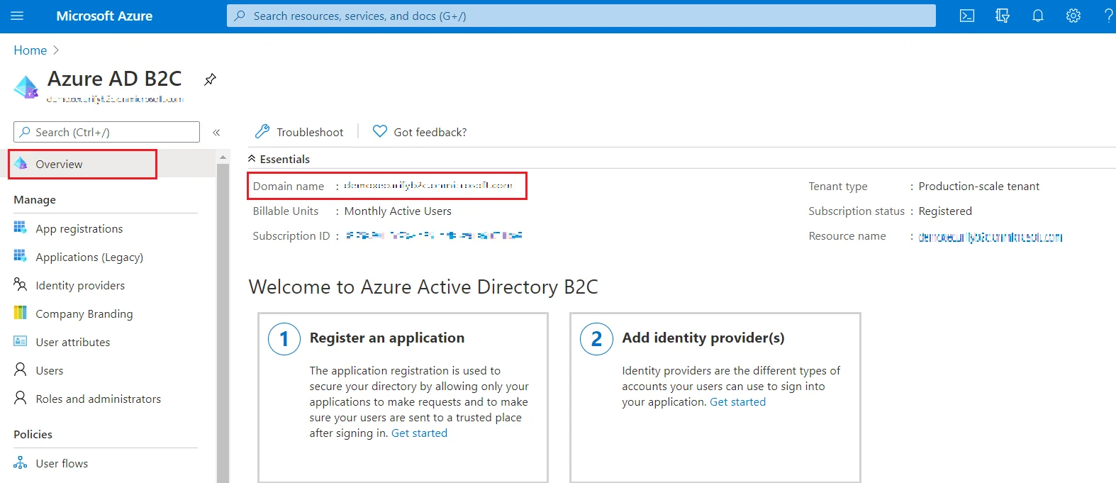ASP.NET SAML Single Sign-On (SSO) using Azure B2C as IDP - B2C tenant ID Reco