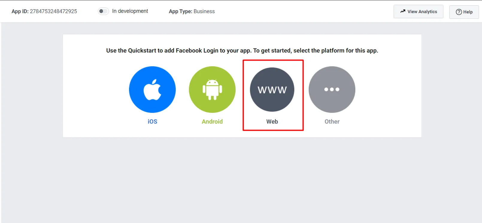 setup web app fb login Configure Social Login Module for Prestashop
