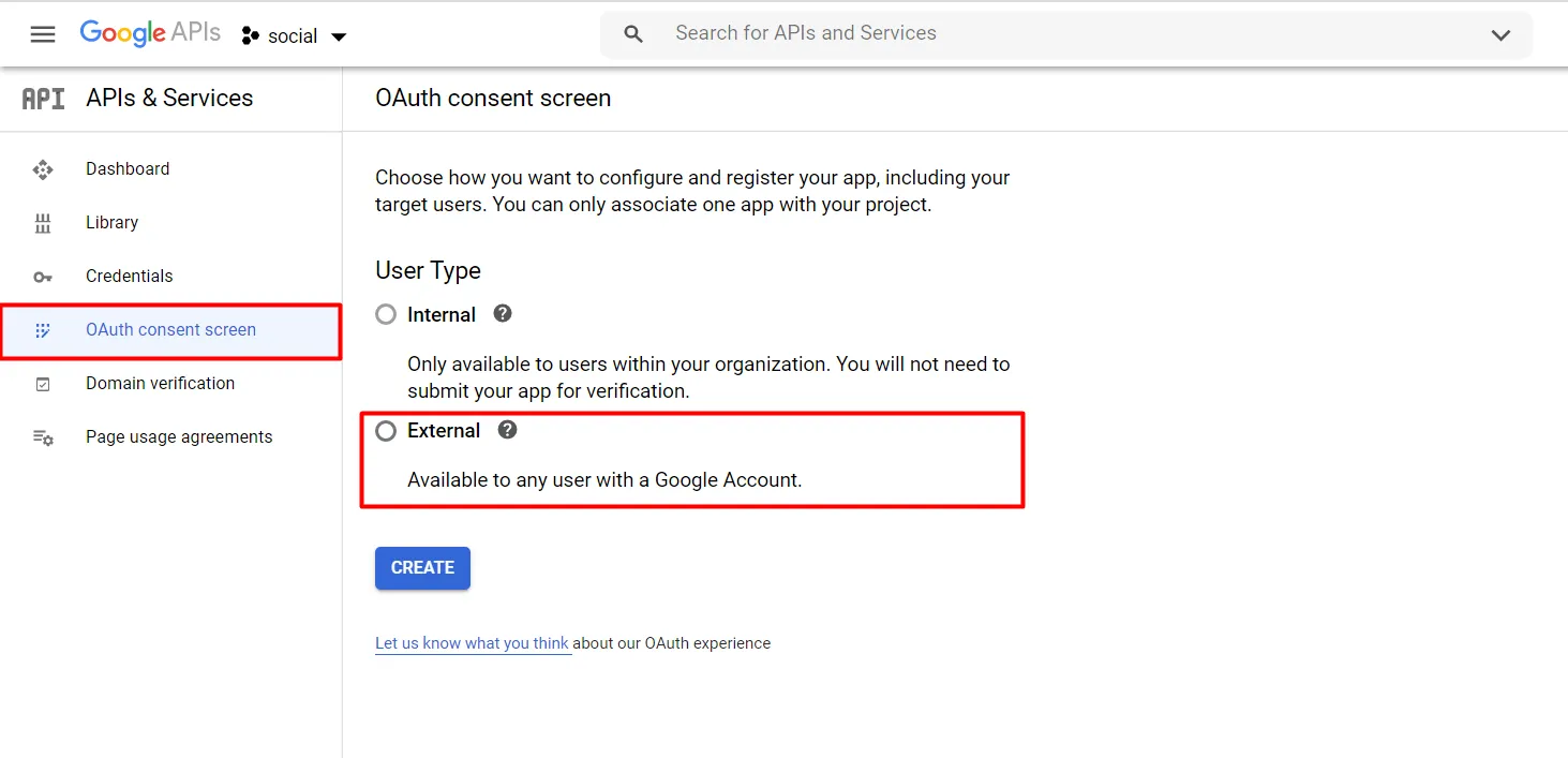 Google Shopify social login OAuth consent
