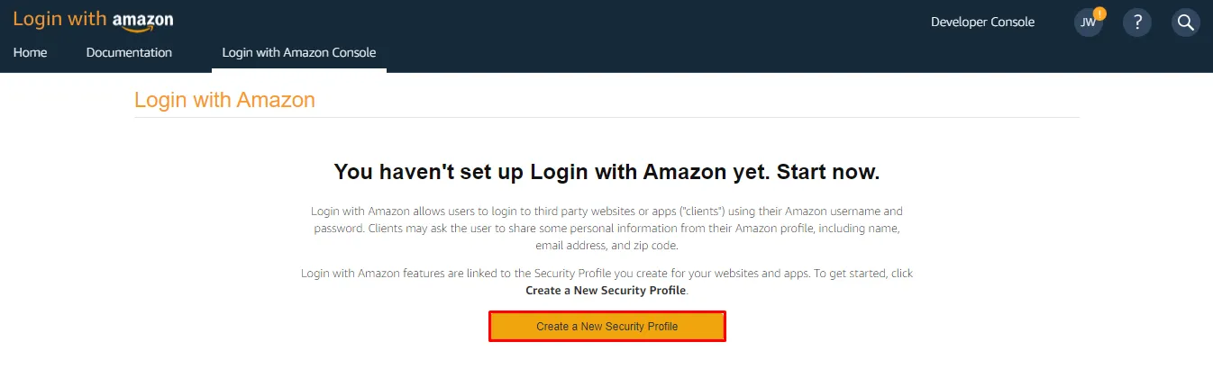 PrestaShop Amazon login new security profile